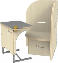 A-moment　パーテーションチェア&テーブル(2台)