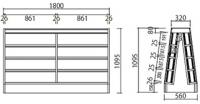 木製文庫・新書用両面2連