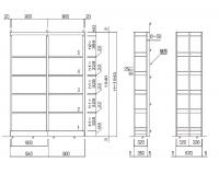 複柱書架　SF　D320