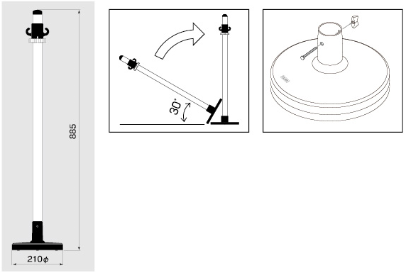 ポールパーテーション / 日本ブッカー